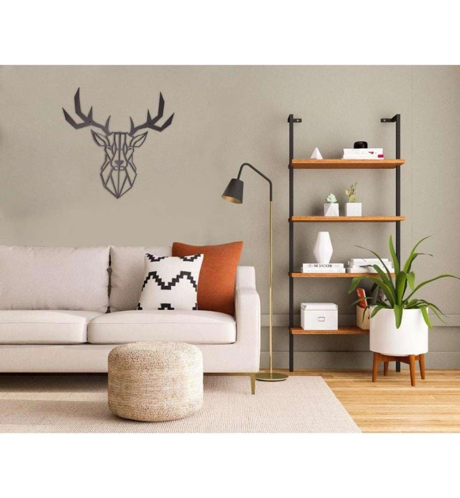 Decorative Metal Wall Accessory, Black, Metal