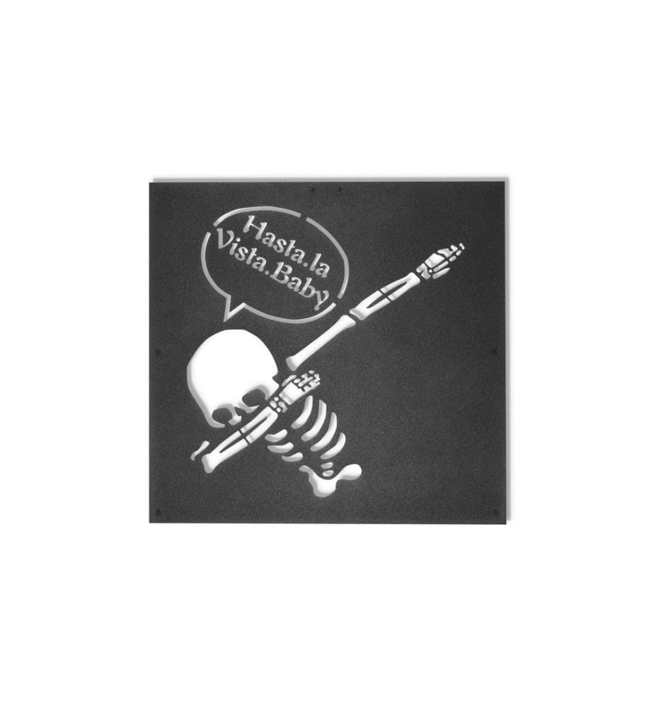 Decorative Metal Wall Accessory, Black, Metal