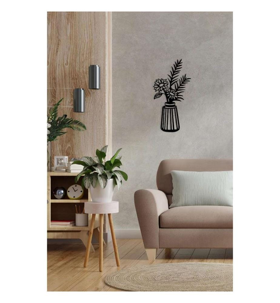 Decorative Metal Wall Accessory, Black, Metal