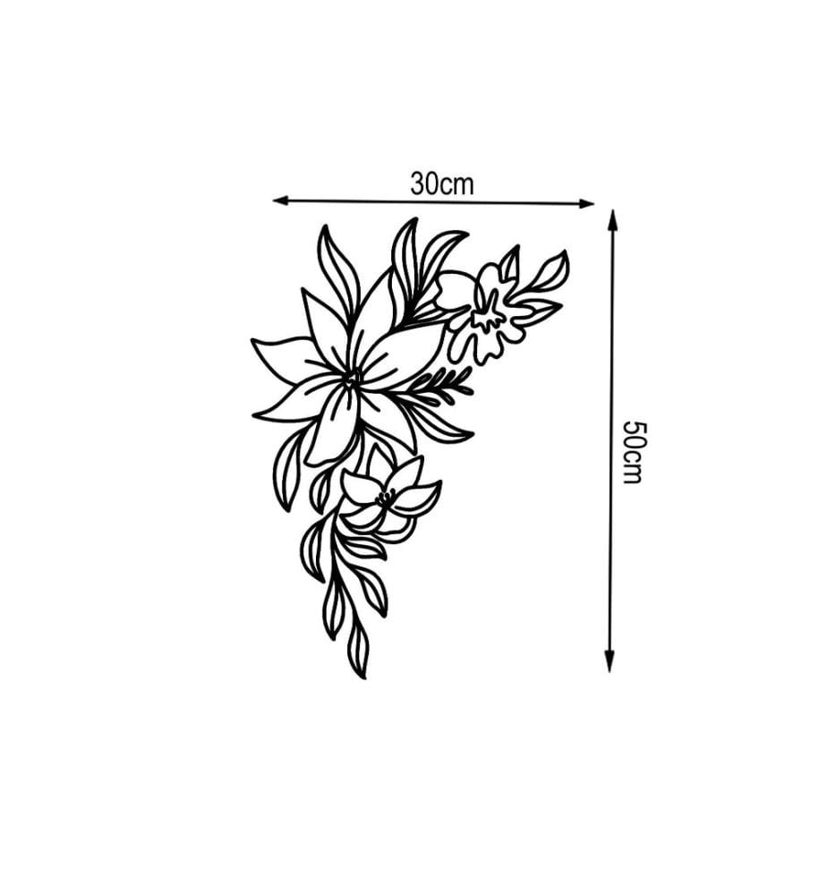 Decorative Metal Wall Accessory, Black, Metal
