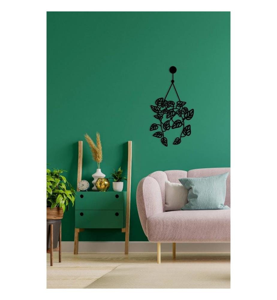 Decorative Metal Wall Accessory, Black, Metal