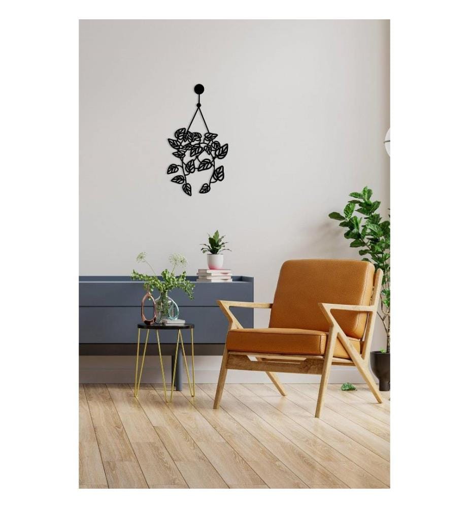 Decorative Metal Wall Accessory, Black, Metal