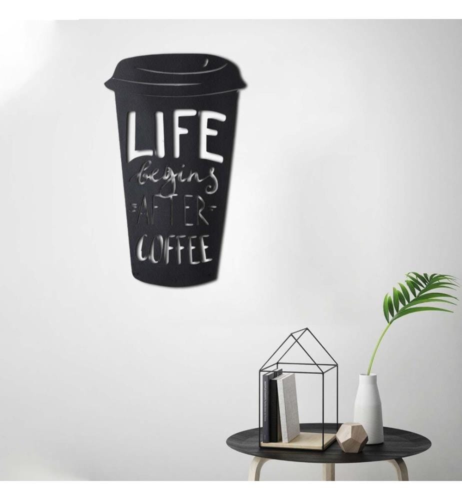 Decorative Metal Wall Accessory, Black, Metal