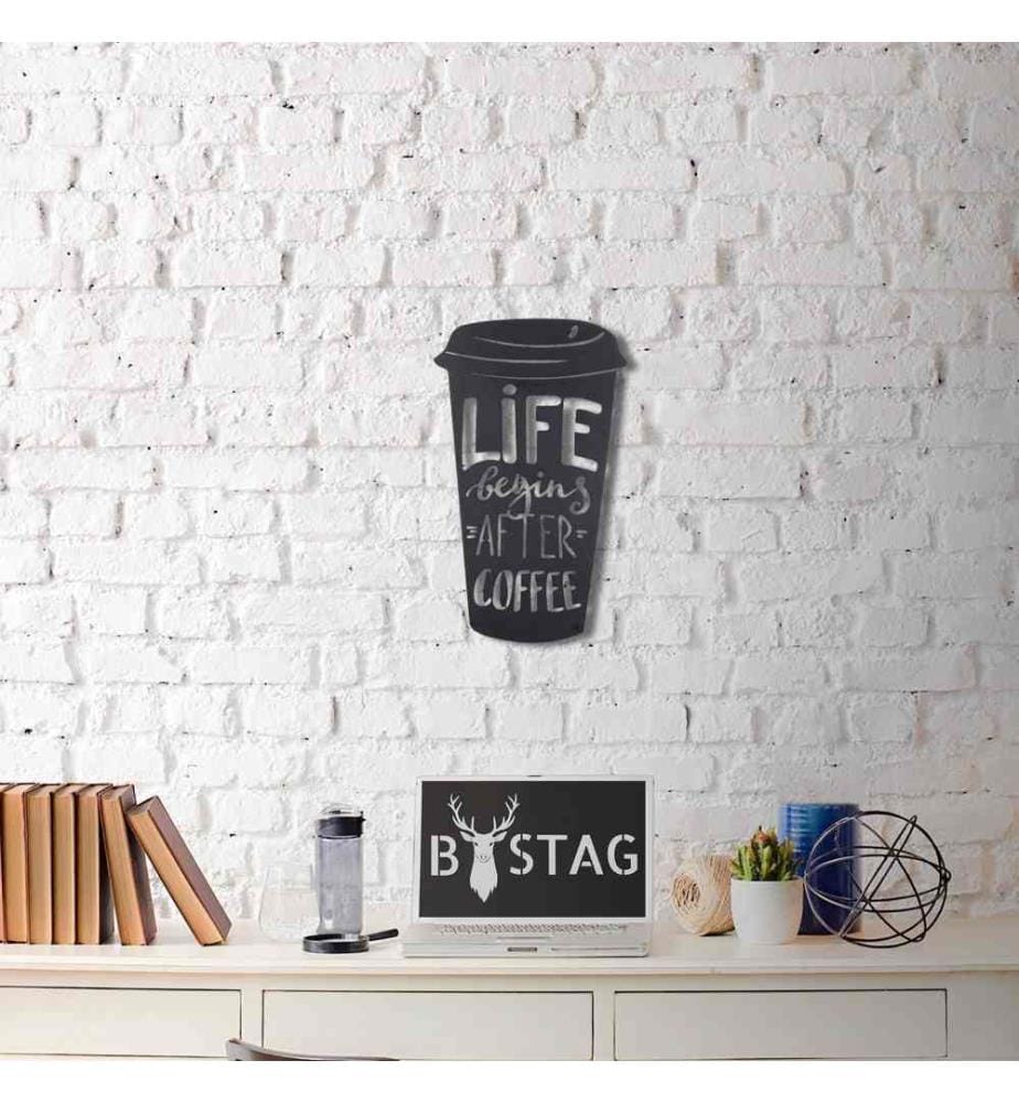 Decorative Metal Wall Accessory, Black, Metal