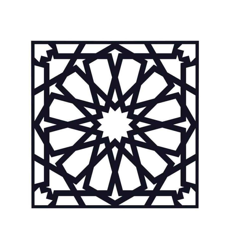 Decorative Metal Wall Accessory, Black, Metal