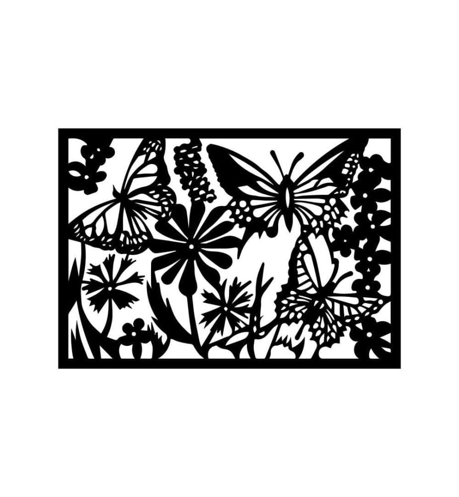 Decorative Metal Wall Accessory, Black, Metal