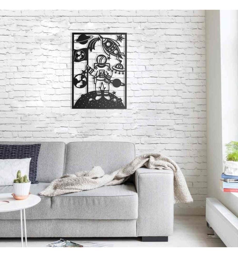 Decorative Metal Wall Accessory, Black, Metal