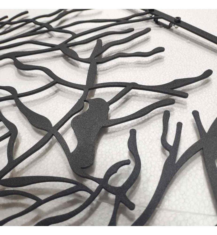 Decorative Metal Wall Accessory, Black, Metal