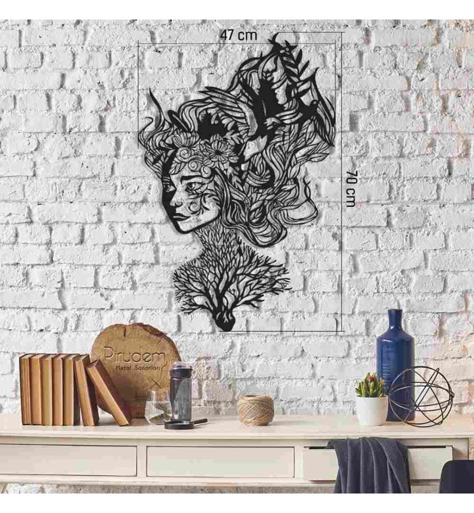 Decorative Metal Wall Accessory, Black, Metal