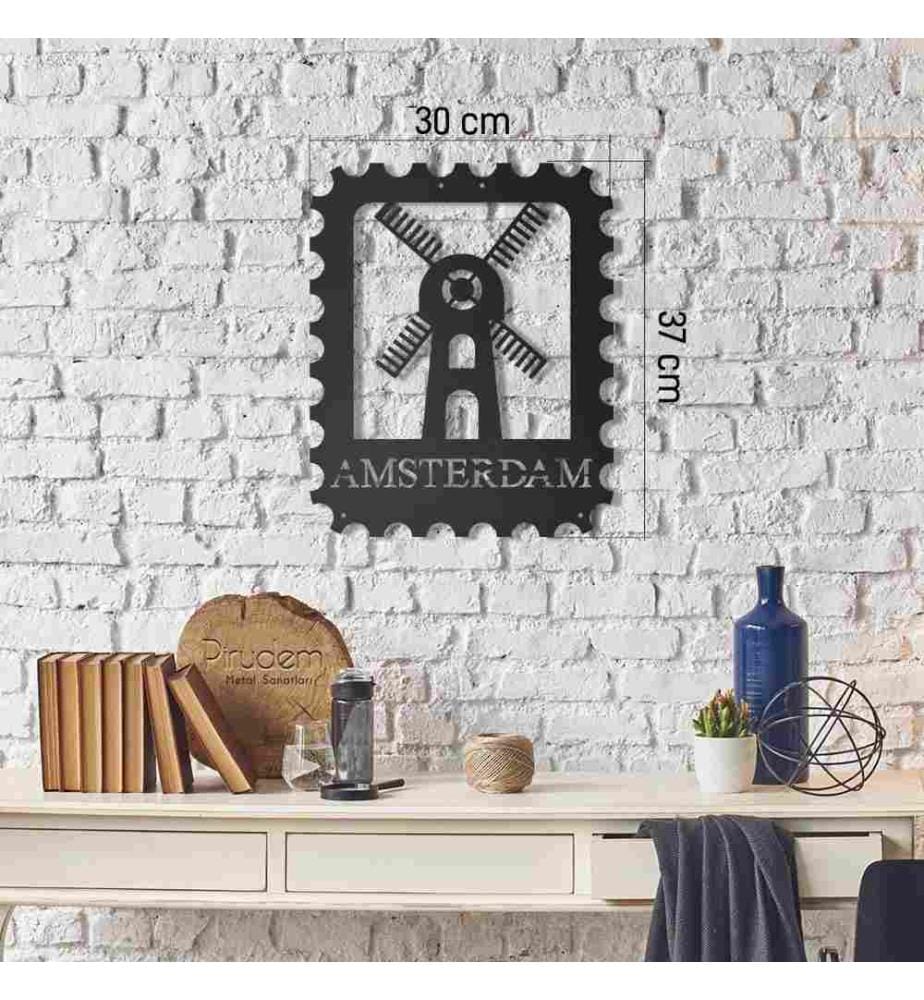 Decorative Metal Wall Accessory, Black, Metal
