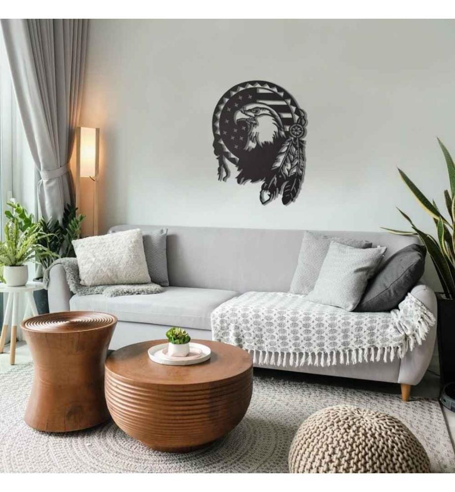 Decorative Metal Wall Accessory, Black, Metal