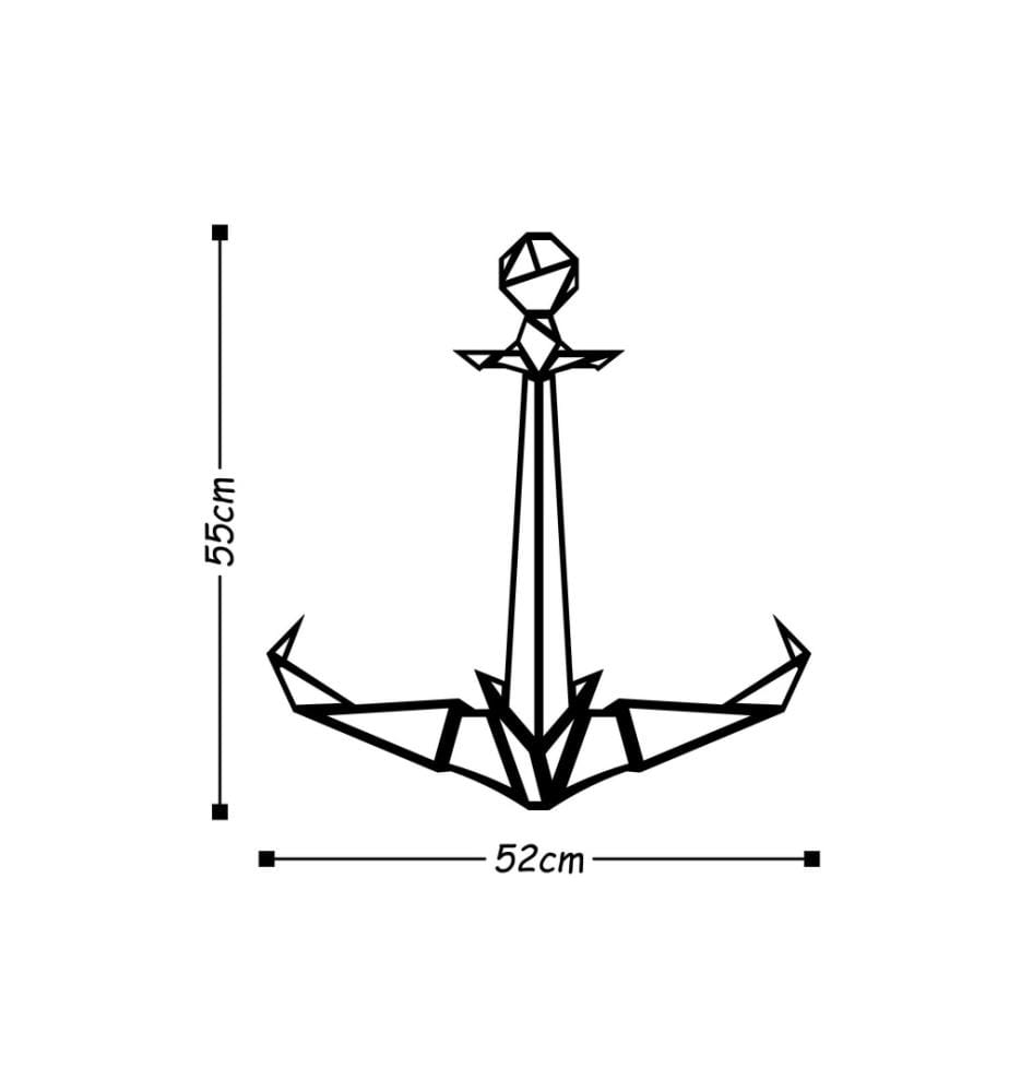 Decorative Metal Wall Accessory, Black, Metal
