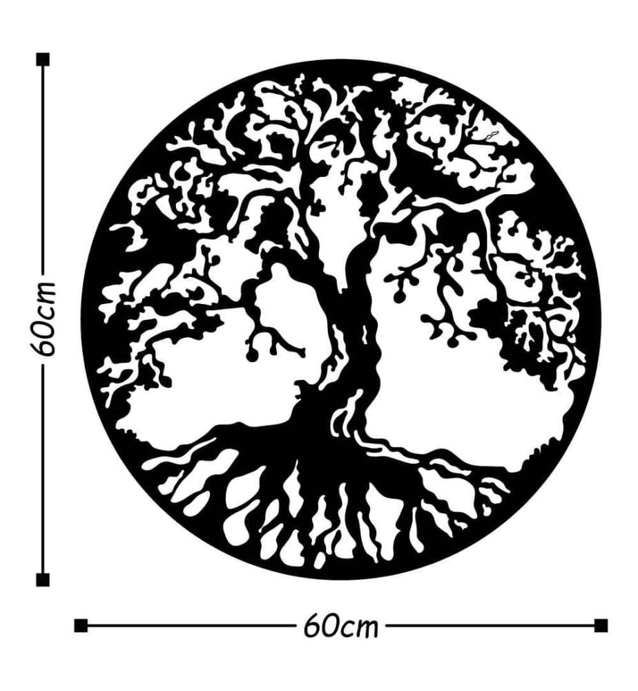 Decorative Metal Wall Accessory, Black, Metal