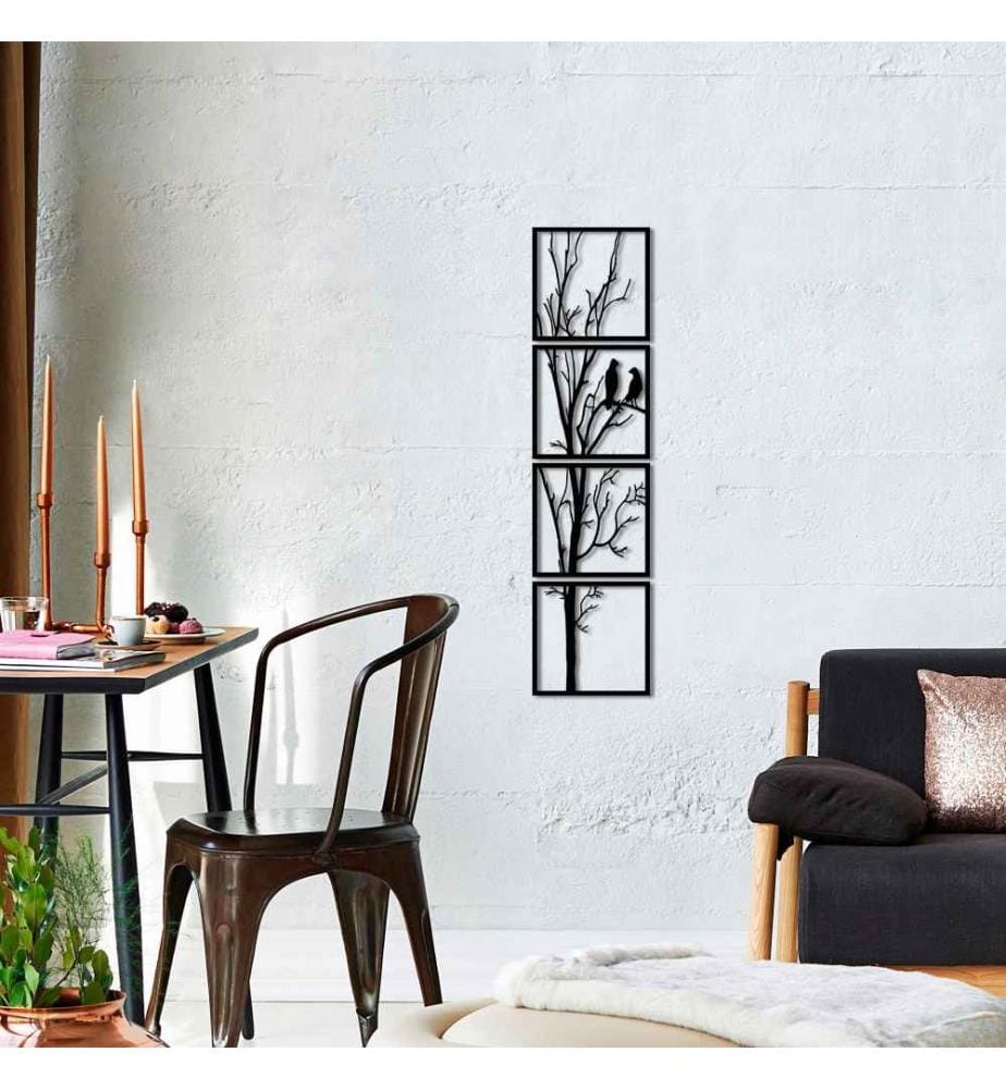 Decorative Metal Wall Accessory, Black, Metal