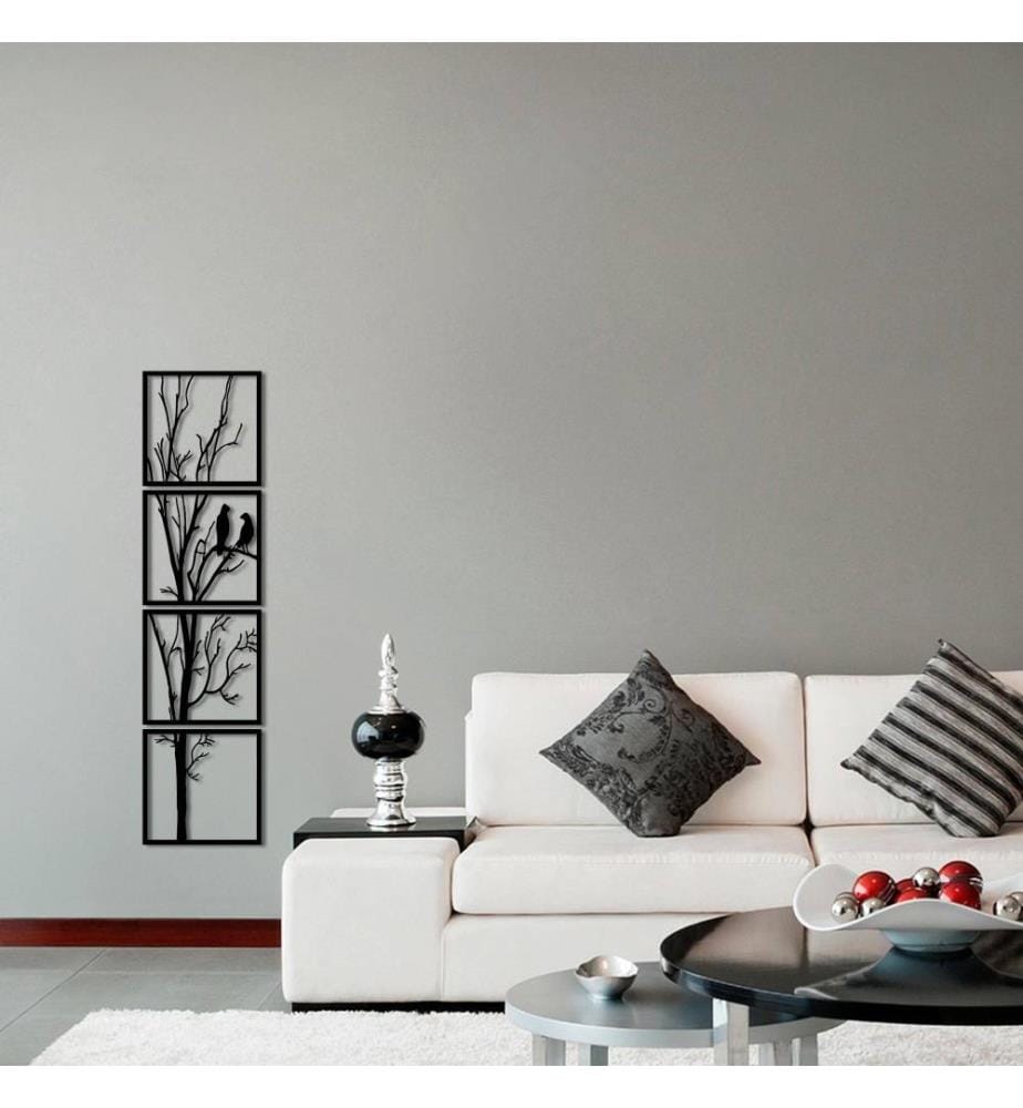 Decorative Metal Wall Accessory, Black, Metal