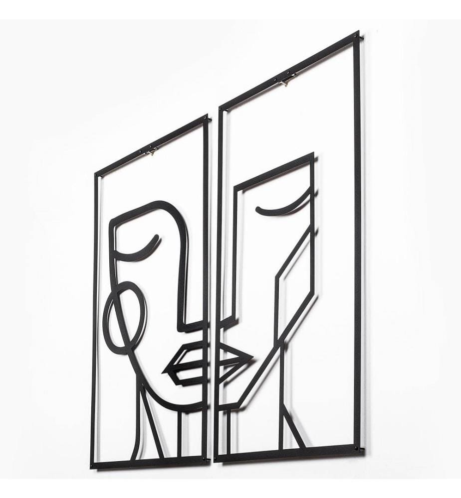 Decorative Metal Wall Accessory, Black, Metal