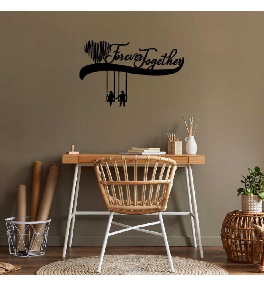 Decorative Metal Wall Accessory, Black, Metal