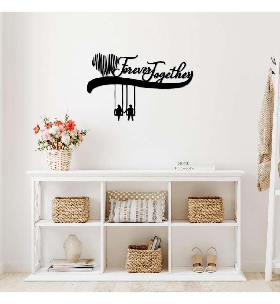Decorative Metal Wall Accessory, Black, Metal