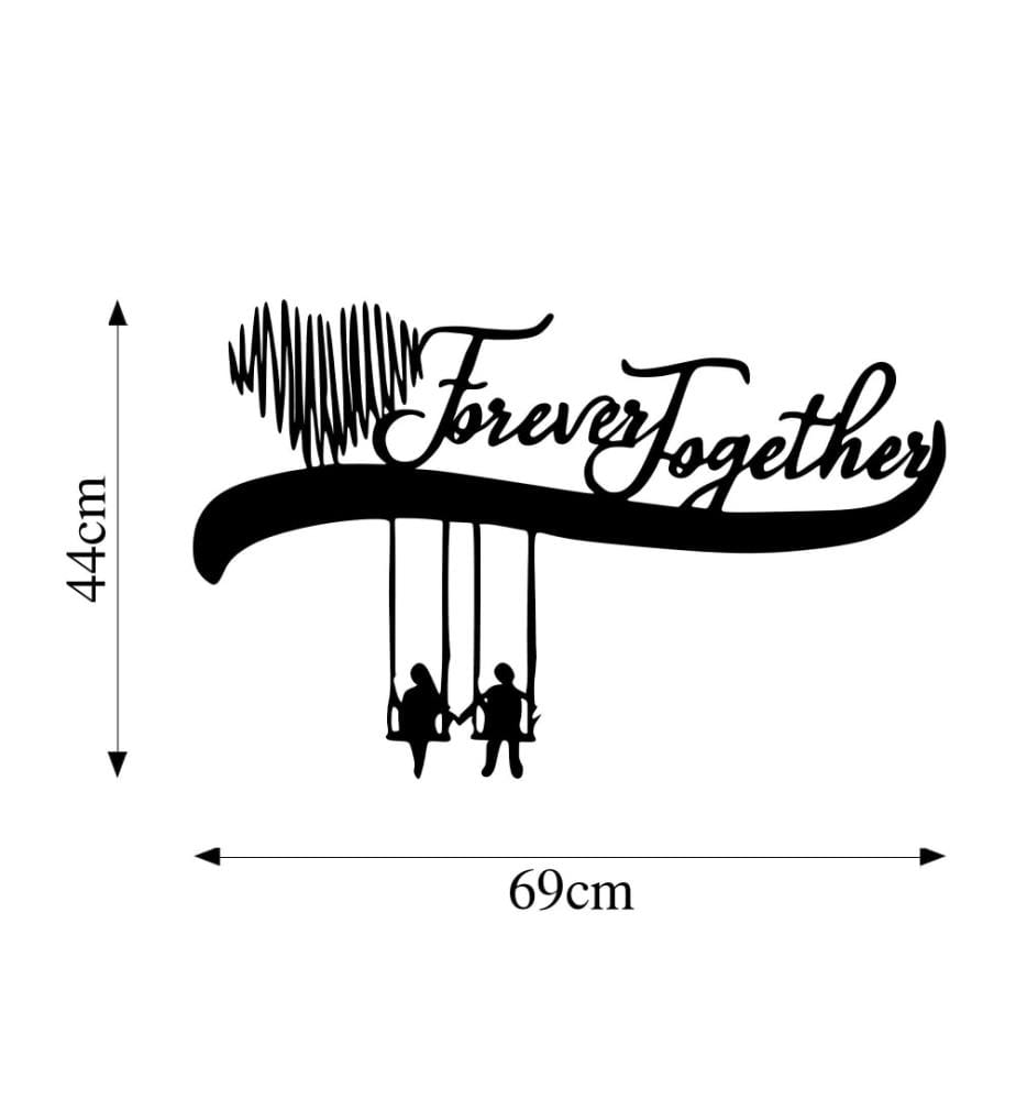 Decorative Metal Wall Accessory, Black, Metal
