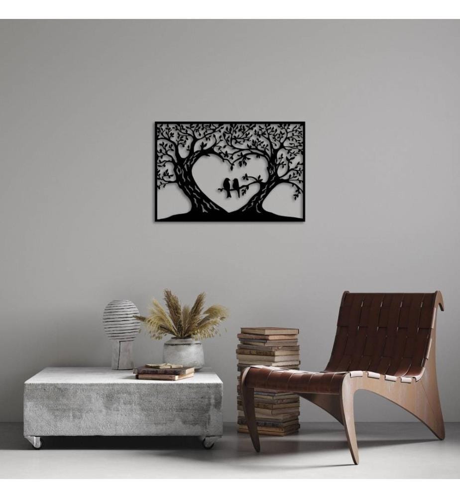 Decorative Metal Wall Accessory, Black, Metal