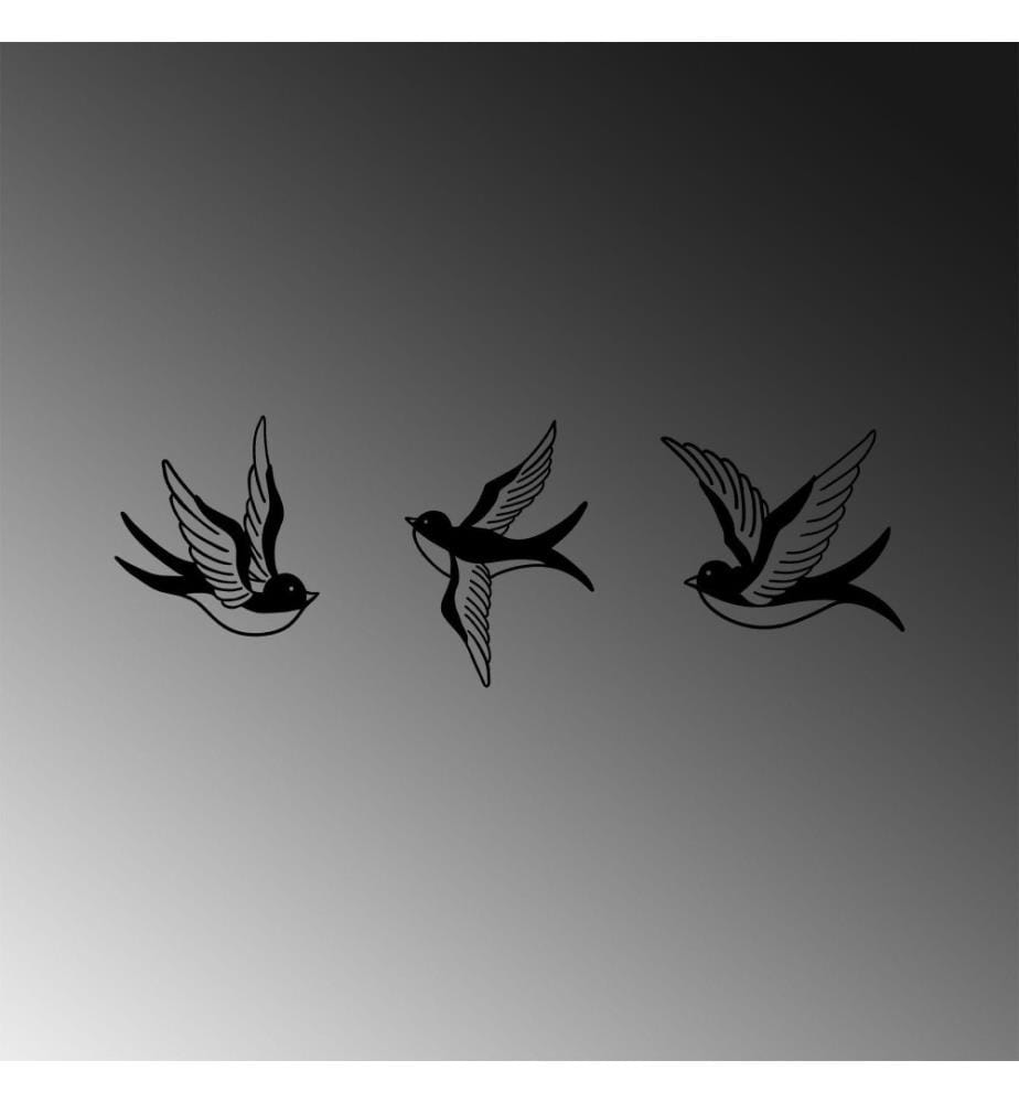 Decorative Metal Wall Accessory, Black, Metal