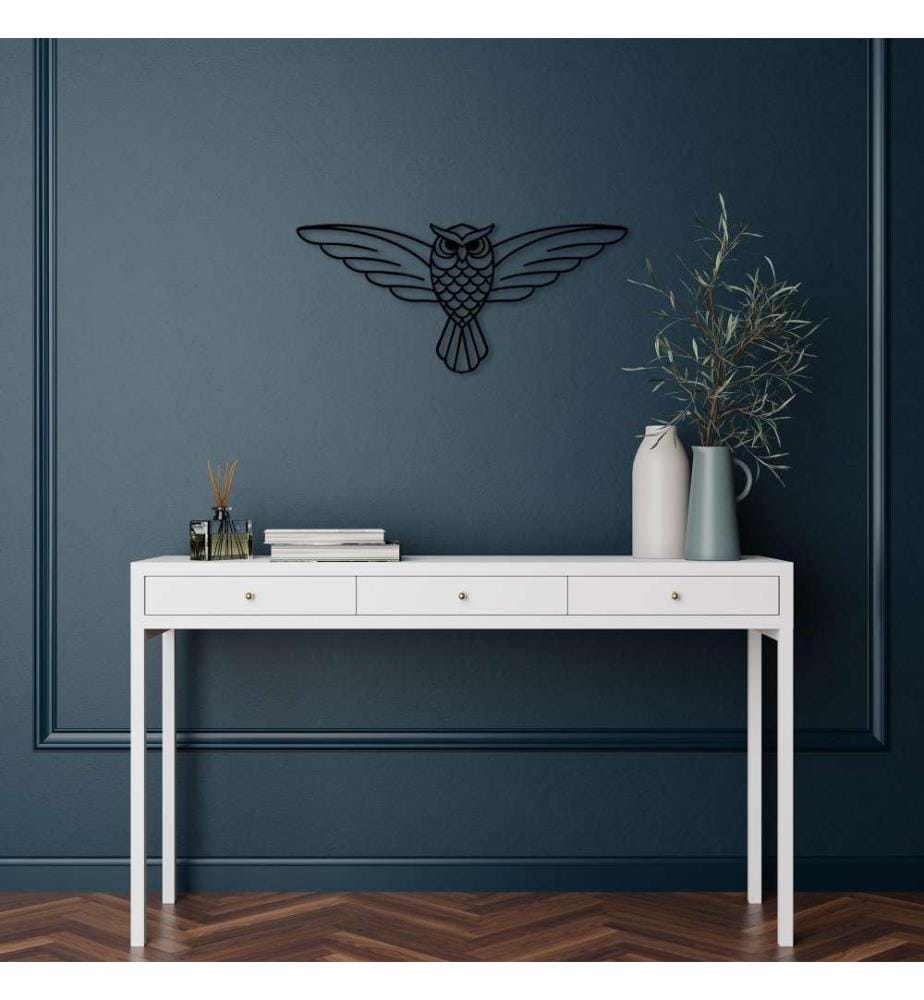 Decorative Metal Wall Accessory, Black, Metal