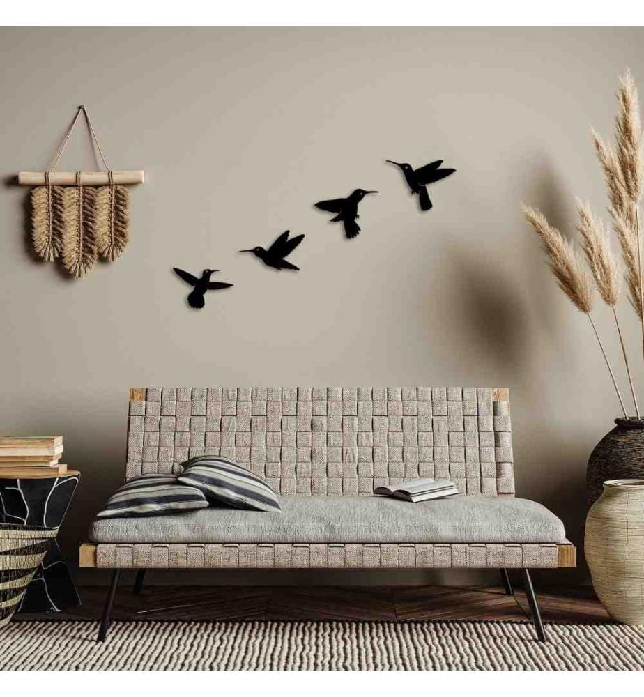 Decorative Metal Wall Accessory, Black, Metal