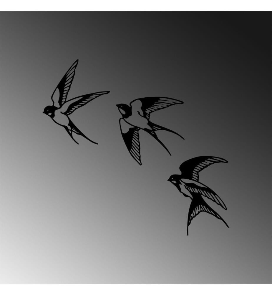 Decorative Metal Wall Accessory, Black, Metal