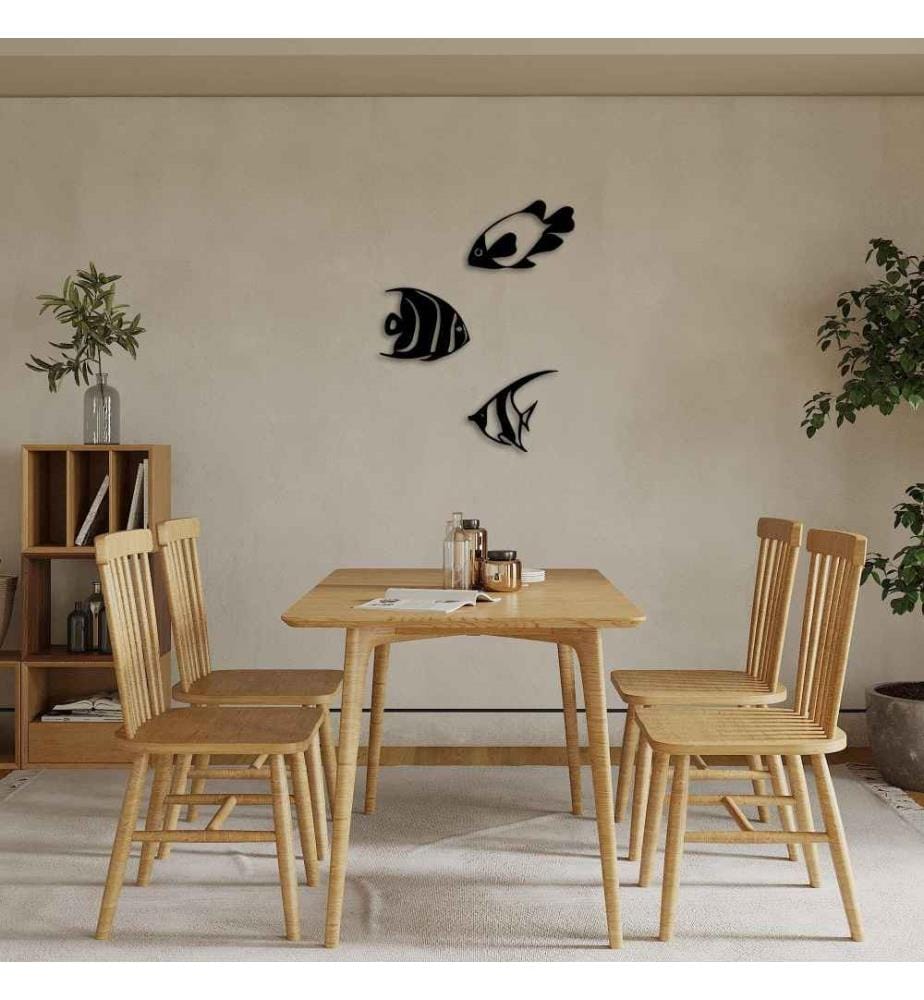 Decorative Metal Wall Accessory, Black, Metal