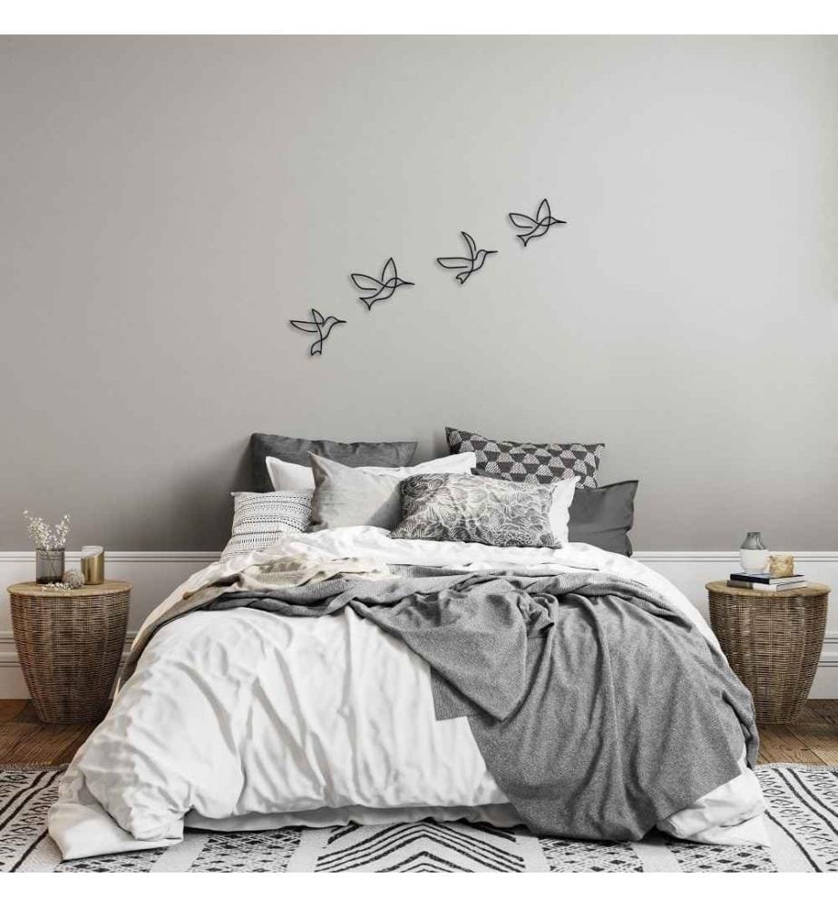 Decorative Metal Wall Accessory, Black, Metal