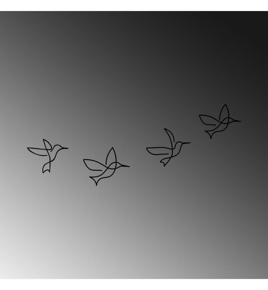 Decorative Metal Wall Accessory, Black, Metal