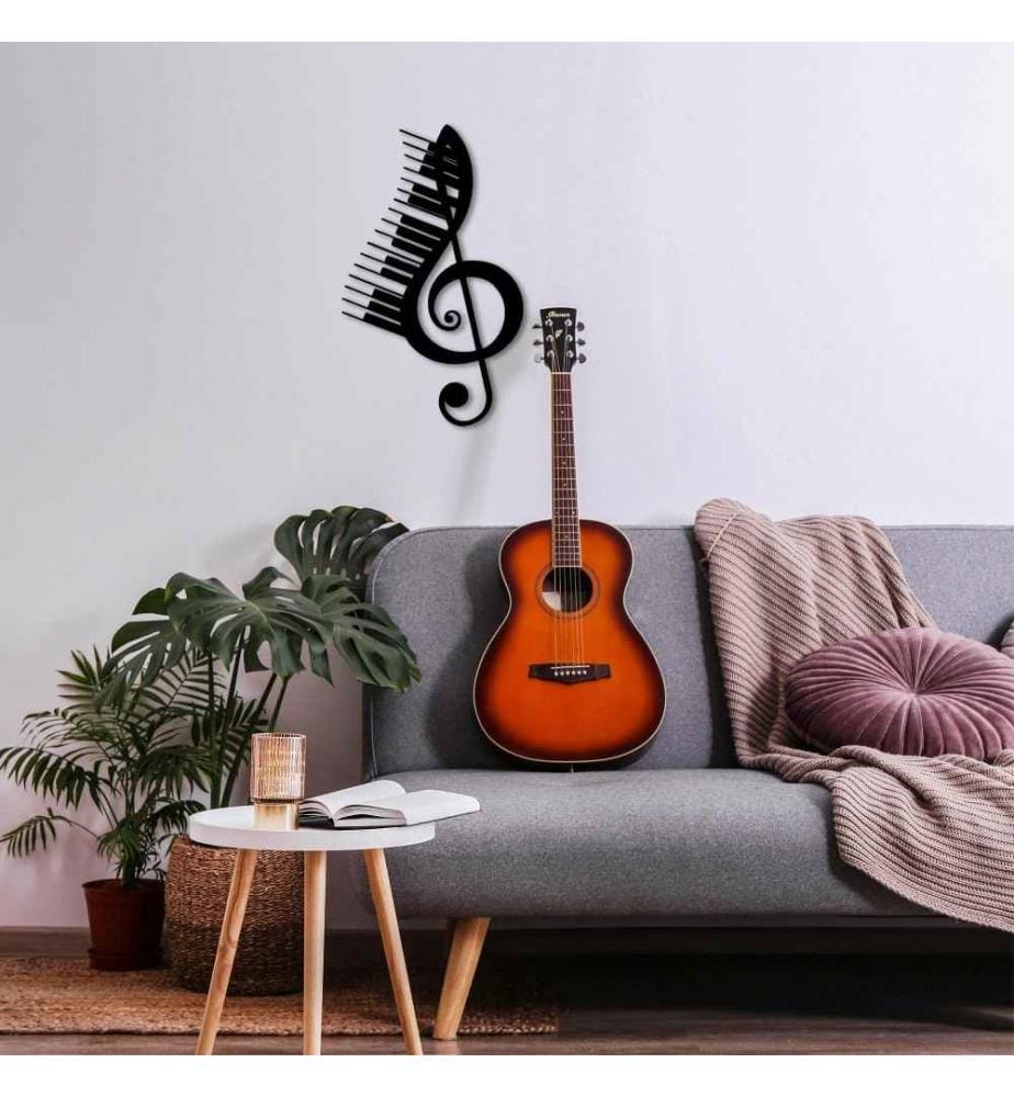 Decorative Metal Wall Accessory, Black, Metal