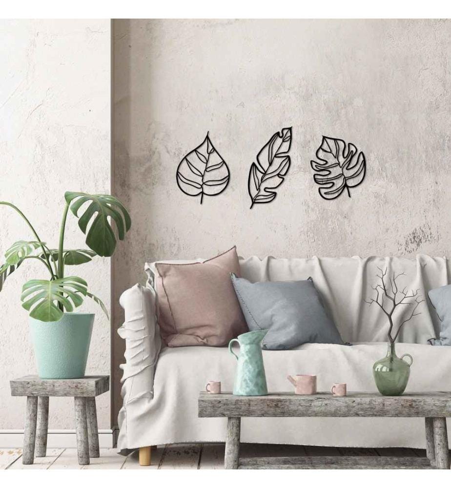 Decorative Metal Wall Accessory, Black, Metal