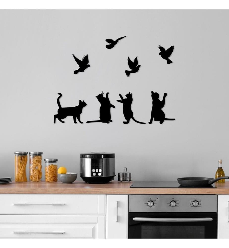 Decorative Metal Wall Accessory, Black, Metal