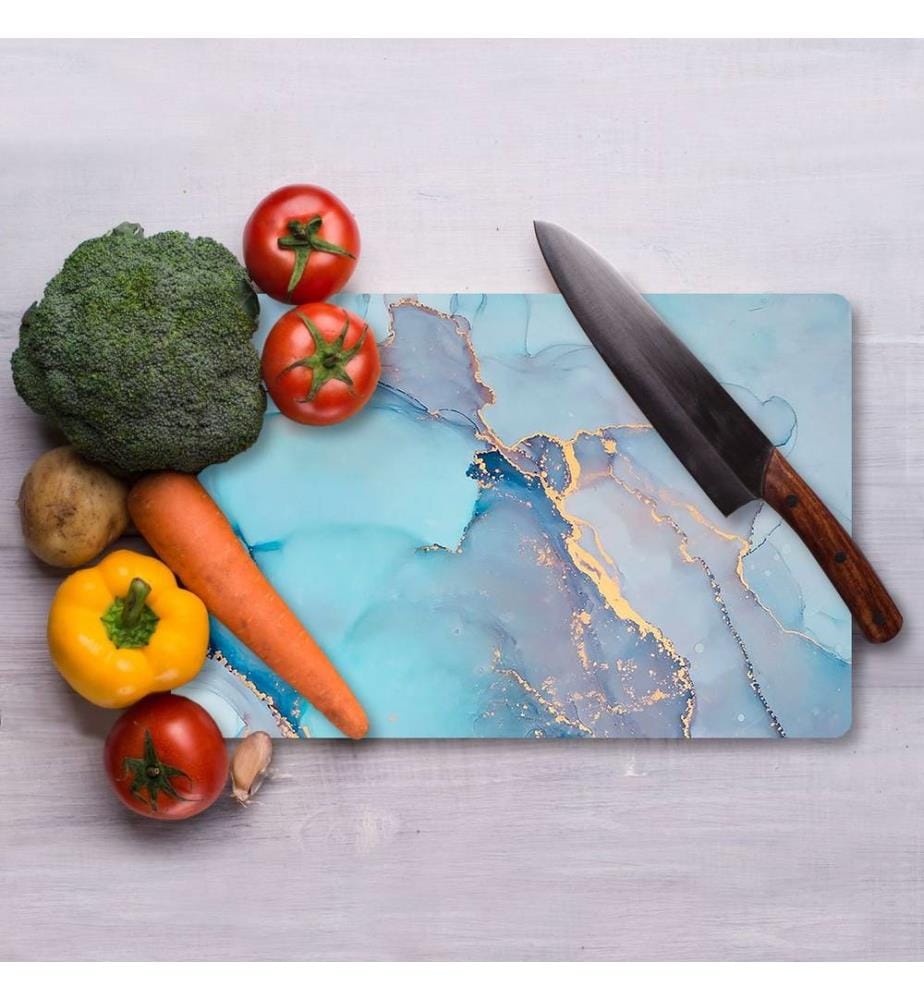 Cutting Board, Multicolor, 100% TEMPERED GLASS (Thickness: 4 mm)