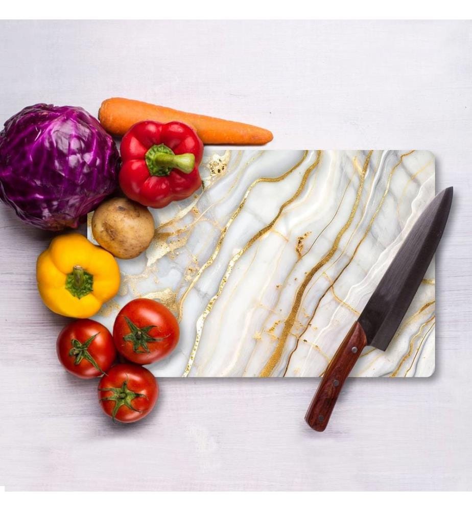 Cutting Board, Multicolor, 100% TEMPERED GLASS (Thickness: 4 mm)