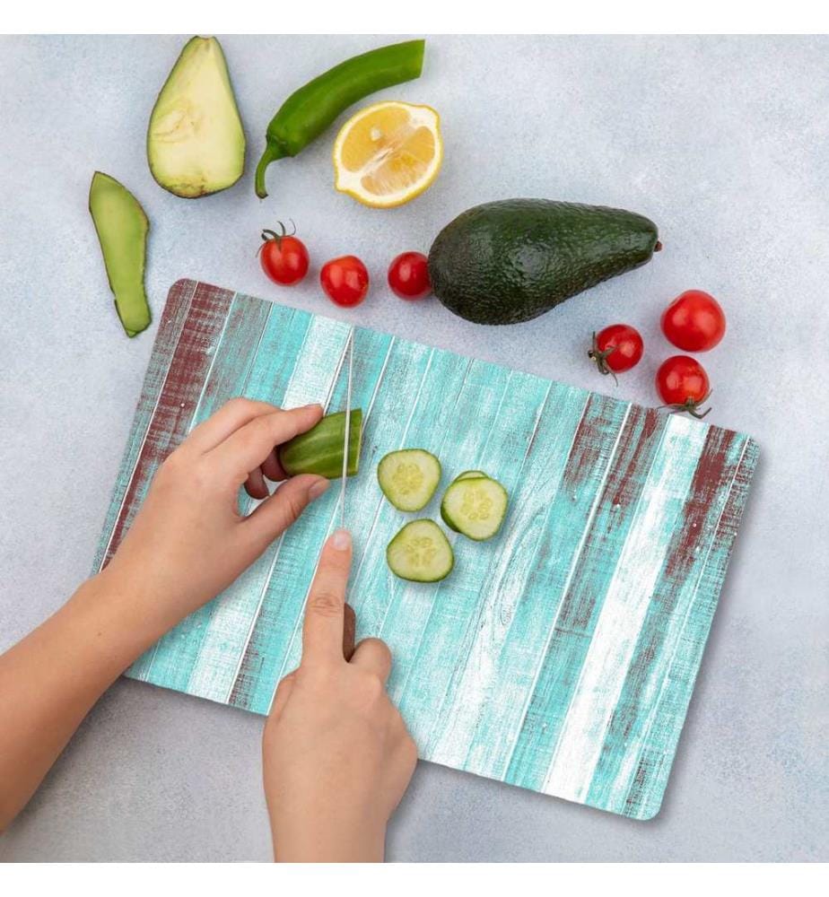 Cutting Board, Multicolor, 100% TEMPERED GLASS (Thickness: 4 mm)