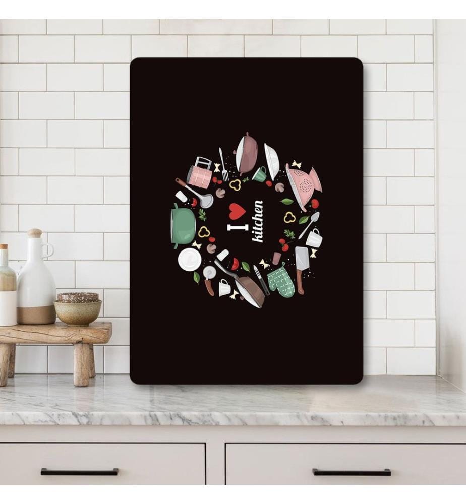 Cutting Board, Multicolor, 100% TEMPERED GLASS (Thickness: 4 mm)