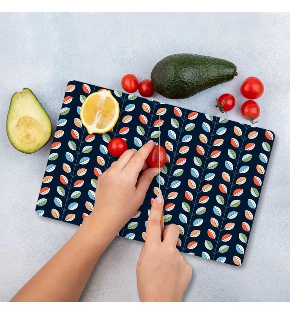 Cutting Board, Multicolor, 100% TEMPERED GLASS (Thickness: 4 mm)