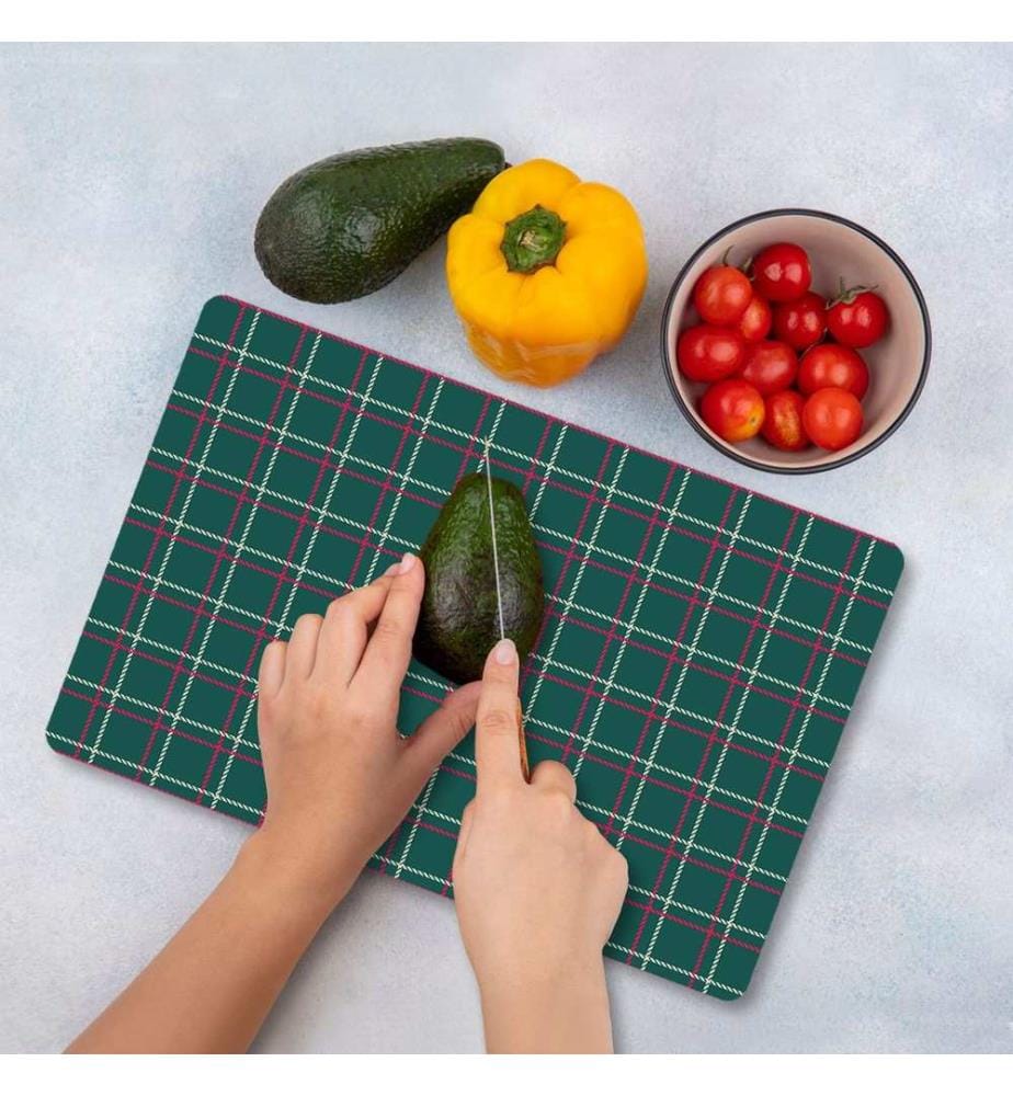 Cutting Board, Multicolor, 100% TEMPERED GLASS (Thickness: 4 mm)