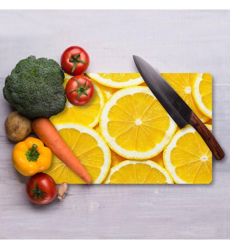 Cutting Board, Multicolor, 100% TEMPERED GLASS (Thickness: 4 mm)