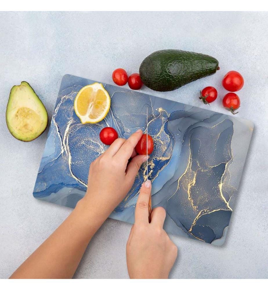 Cutting Board, Multicolor, 100% TEMPERED GLASS (Thickness: 4 mm)