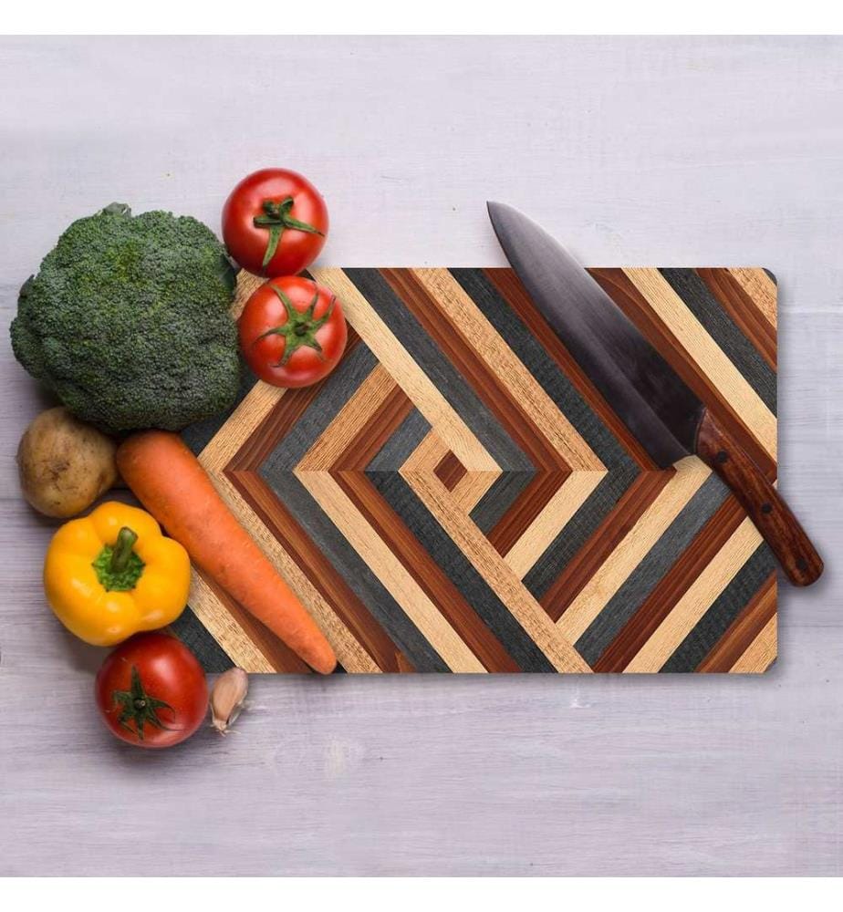 Cutting Board, Multicolor, 100% TEMPERED GLASS (Thickness: 4 mm)