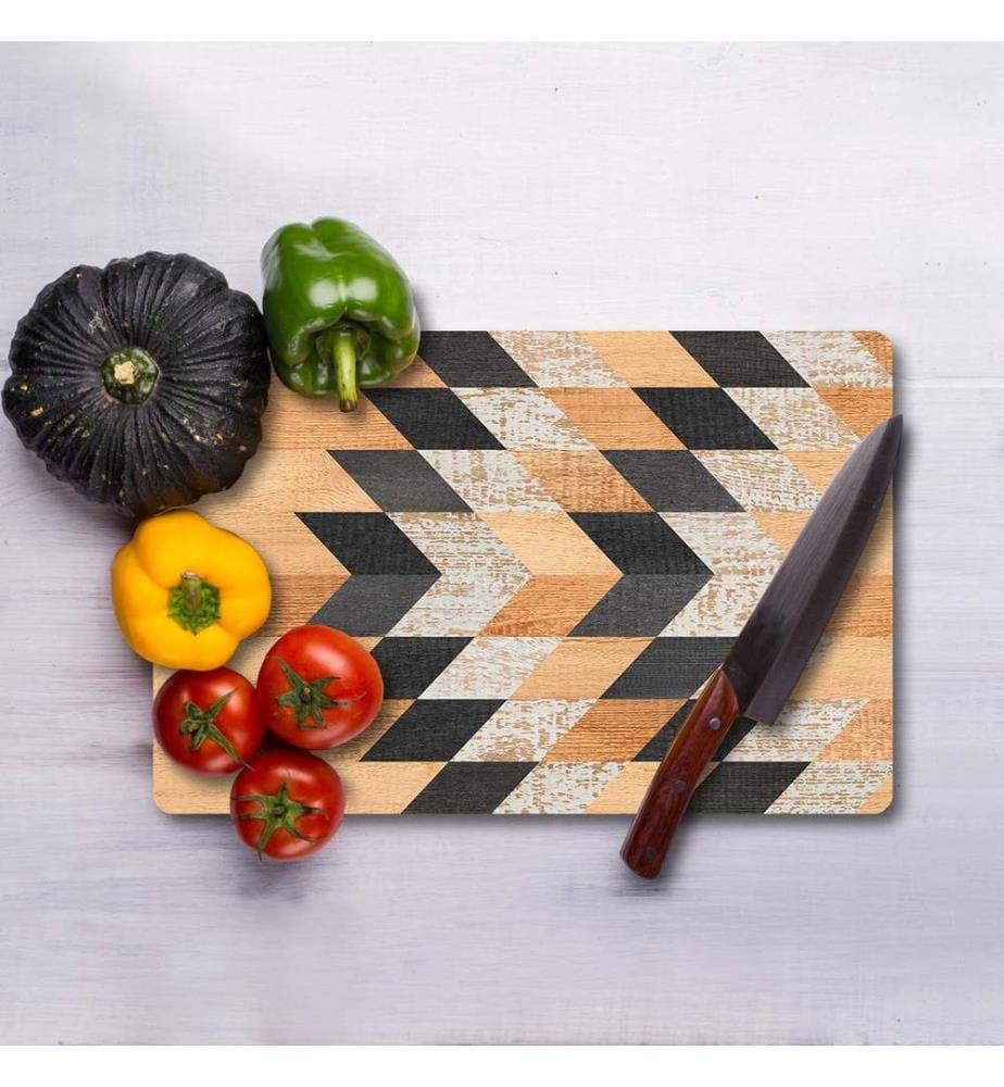 Cutting Board, Multicolor, 100% TEMPERED GLASS (Thickness: 4 mm)