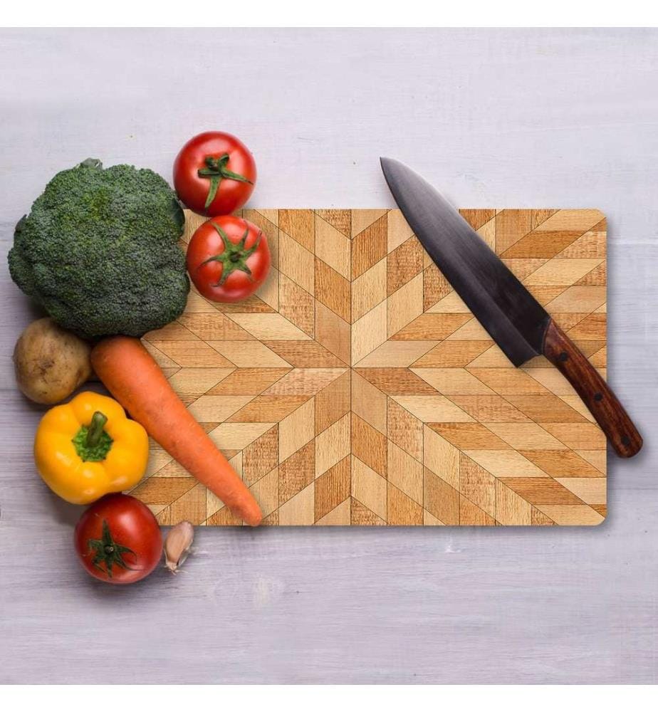 Cutting Board, Multicolor, 100% TEMPERED GLASS (Thickness: 4 mm)
