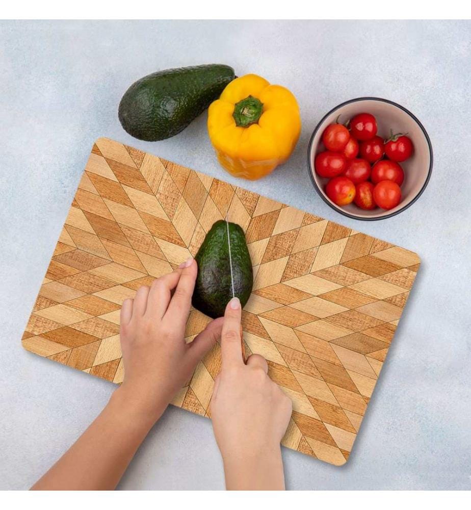 Cutting Board, Multicolor, 100% TEMPERED GLASS (Thickness: 4 mm)