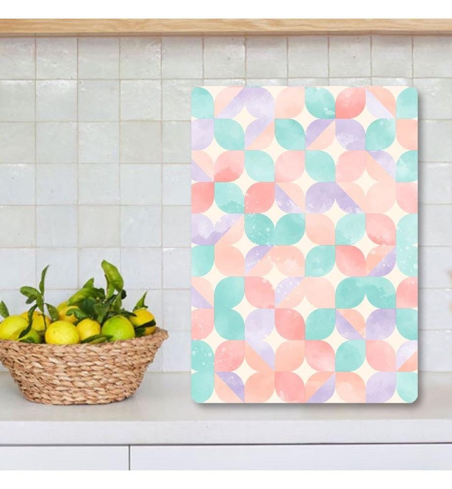 Cutting Board, Multicolor, 100% TEMPERED GLASS (Thickness: 4 mm)