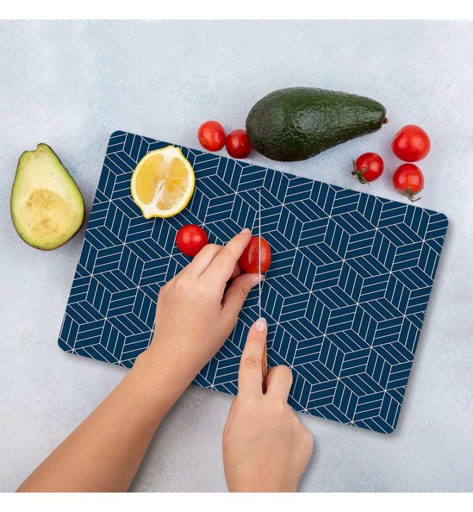 Cutting Board, Multicolor, 100% TEMPERED GLASS (Thickness: 4 mm)