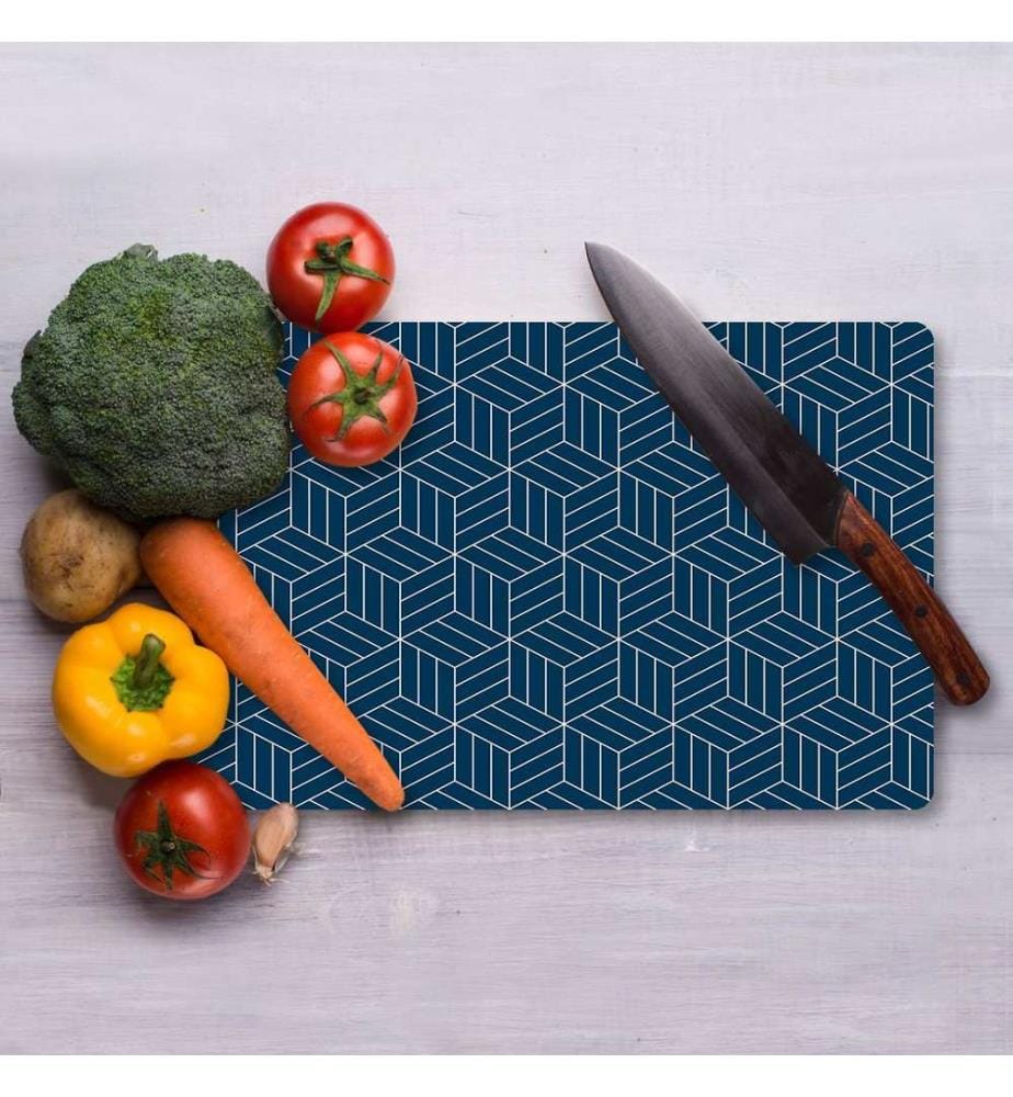 Cutting Board, Multicolor, 100% TEMPERED GLASS (Thickness: 4 mm)