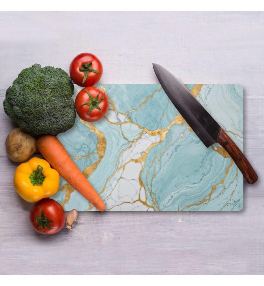 Cutting Board, Multicolor, 100% TEMPERED GLASS (Thickness: 4 mm)